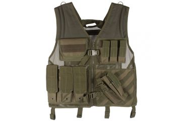Image of Fox Outdoor Big and Tall Assault Cross Draw Vest, Olive Drab, 65-2305