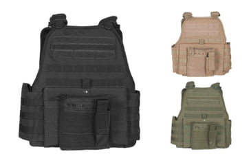 Image of Fox Outdoor Big and Tall Vital Plate Carrier Vest, Black, Coyote, Olive Drab