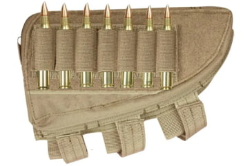 Image of Fox Outdoor Butt Stock Cheek Rest - Rifle, Coyote - Right 099598554880