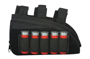 Image of Fox Outdoor Butt Stock Cheek Rest - Shotgun, Black - Left 099598555719