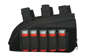 Image of Fox Outdoor Butt Stock Cheek Rest - Shotgun, Black - Right 099598555818