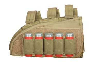 Image of Fox Outdoor Butt Stock Cheek Rest - Shotgun, Coyote - Right 099598555887