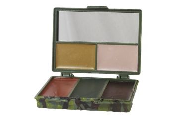 Image of Fox Outdoor Camouflage Compact Face Paint, Light Green, Dark Green, Black, Brown, Tan, 57-9545