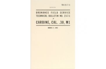 Image of Fox Outdoor Carbine, CAL. .30, M1 Technical Bulletin, Manual, 59-54