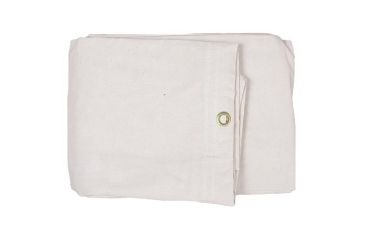 Image of Fox Outdoor Color Canvas Tarps, White 10ft X 12ft, 81WH-1012