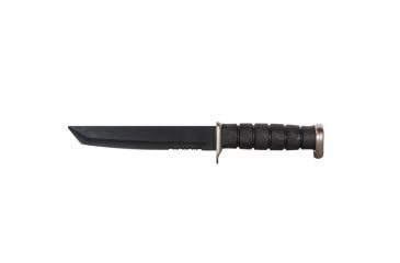 Image of Fox Outdoor Combat Military Knife, Black Tanto Blade, 15-111