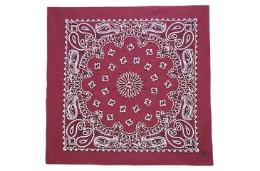 Image of Fox Outdoor Cotton Bandanna, Burgundy Paisley, 83-22