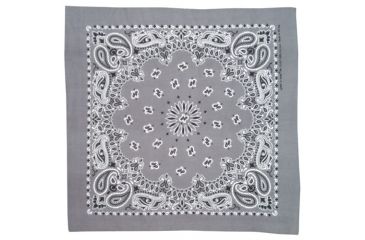Image of Fox Outdoor Cotton Bandanna, Charcoal Paisley, 83-015
