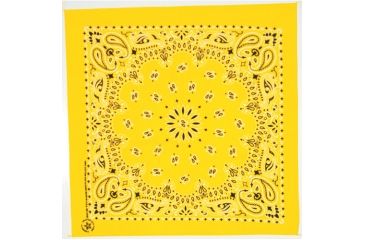 Image of Fox Outdoor Cotton Bandanna, Lemon Paisley, 83-32