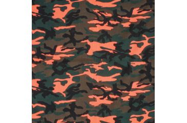 Image of Fox Outdoor Cotton Bandanna, Neon Orange Camo, 83-145