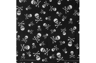 Image of Fox Outdoor Cotton Bandanna, Skull and Crossbones, 83-375