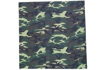 Image of Fox Outdoor Cotton Bandanna, Woodland Camo, 83-14