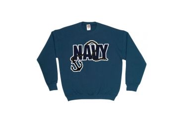 Image of Fox Outdoor Crewneck Sweatshirt, Navy Anchor - Navy, Small, 64-6791 S