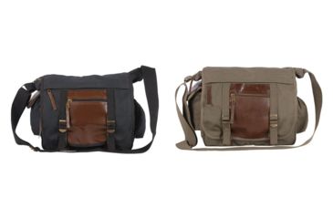 Image of Fox Outdoor Deluxe Concealed-Carry Messenger Bag, Black, Olive