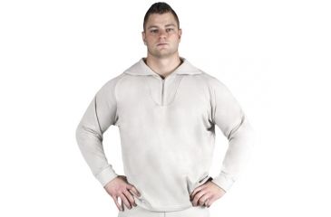 Image of Fox Outdoor ECWCS Extreme Cold Weather Polypropylene Underwear Tops - Zippered Top, Sand, Extra Large, 64-967 XL