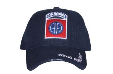 Image of Fox Outdoor Embroidered Military Ball Cap, 82nd Airborne HD Division / Navy, 78-4412