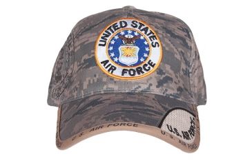 Image of Fox Outdoor Embroidered Military Ball Cap, Air Force Insignia Service / Subdued Digital, 78-564