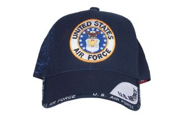 Image of Fox Outdoor Embroidered Military Ball Cap, Air Force Shadow Web / Navy, 78-438
