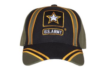 Image of Fox Outdoor Embroidered Military Ball Cap, Army Recon / OD with Black, 78-425