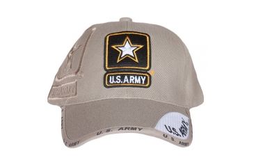 Image of Fox Outdoor Embroidered Military Ball Cap, Army Star Shadow Web / Sand, 78-432