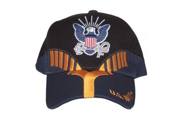 Image of Fox Outdoor Embroidered Military Ball Cap, Navy Heritage / Black with Navy, 78-448
