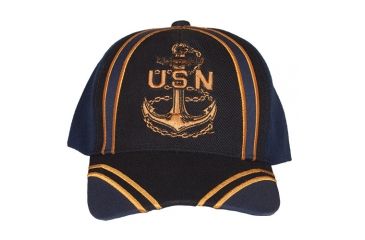 Image of Fox Outdoor Embroidered Military Ball Cap, Navy Recon / Navy with Black, 78-427