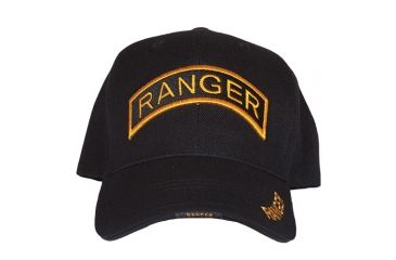 Image of Fox Outdoor Embroidered Military Ball Cap, Ranger HD Division / Black, 78-4941