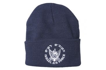 Image of Fox Outdoor Embroidered Watch Cap, Israeli Air Force / Navy with White Logo, 71-352