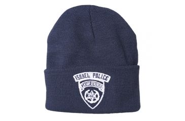 Image of Fox Outdoor Embroidered Watch Cap, Israeli Police / Navy with White Logo, 71-332
