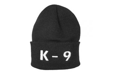 Image of Fox Outdoor Embroidered Watch Cap, K-9 / Black with White Text, 71-395