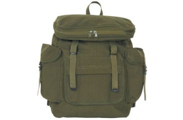 Image of Fox Outdoor European Rucksack 20x13x7 .5in, Olive Drab 099598422004