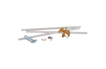Image of Fox Outdoor Flag Pole Set, Silver, 84-012