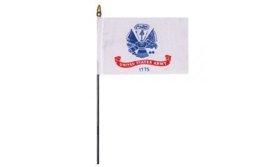 Image of Fox Outdoor Flags On Stick, Army - 4in X 6in, 84-63