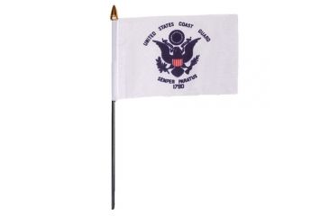 Image of Fox Outdoor Flags On Stick, Coast Guard - 12in X 18in, 84-72