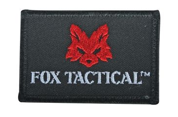 Image of Fox Outdoor Fox Tactical Logo Patches, Black 099598848910