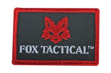 Image of Fox Outdoor Fox Tactical Logo Patches, Red 099598848934