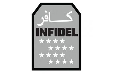 Image of Fox Outdoor Infidel Stars Patch - Grey 84P-371