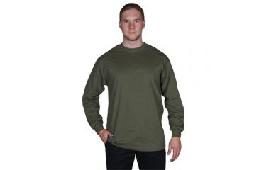 Image of Fox Outdoor Long Sleeve T-Shirt - Men's, Large, Olive Drab, 64-30 L
