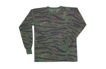 Image of Fox Outdoor Long Sleeve T-Shirt - Men's, Large, Tiger Stripe, 64-35 TS L
