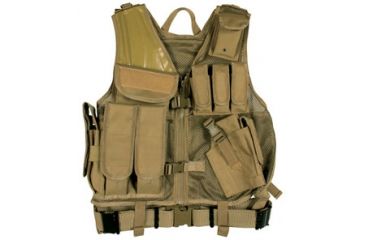 Image of Fox Outdoor MACH-1 Tactical Vest, Coyote 099598652784
