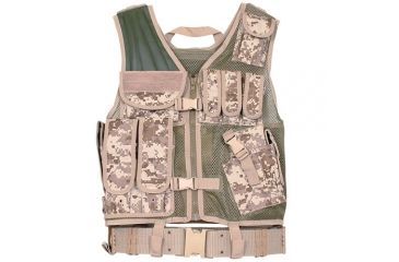 Image of Fox Outdoor MACH-1 Tactical Vest, Digital Desert 099598652722