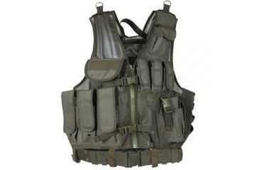 Image of Fox Outdoor MACH-1 Tactical Vest, Olive Drab, 65-2270