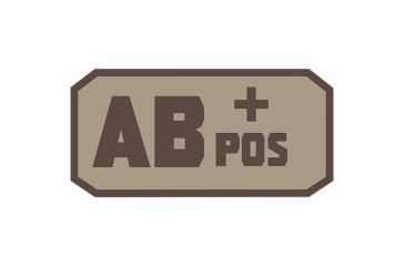 Image of Fox Outdoor Medical and Morale Patches, AB Pos - Khaki/Brown, 84P-064