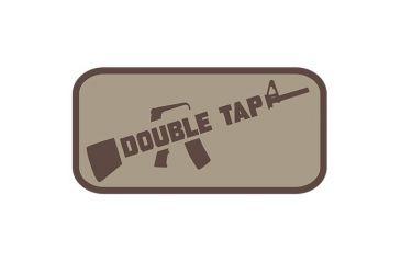 Image of Fox Outdoor Medical and Morale Patches, Double Tap - Khaki, 84P-122