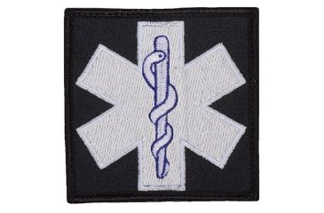 Image of Fox Outdoor Medical and Morale Patches, EMT Glow/White &amp; Blue, 84P-036