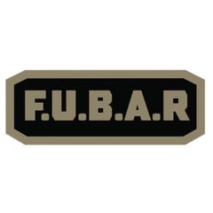 Image of Fox Outdoor Medical and Morale Patches, F.U.B.A.R. - Foliage/Black, 84P-463