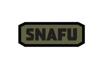 Image of Fox Outdoor Medical and Morale Patches, SNAFU - Black/Olive Drab, 84P-450