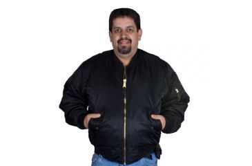 Image of Fox Outdoor Mens MA-1 Flight Jacket, Black, XL 099598040116
