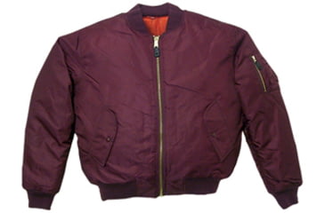 Image of Fox Outdoor Mens MA-1 Flight Jacket, Burgundy, L 099598030131