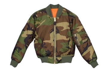 Image of Fox Outdoor Mens MA-1 Flight Jacket, Woodland Camo, L 099598031459